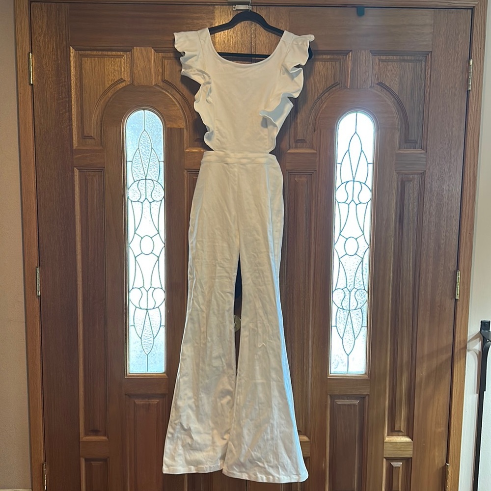 Vici dolls white jumpsuit